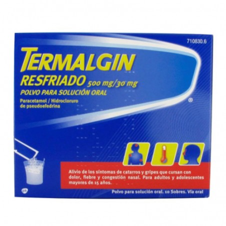 TERMALGIN RESFRIADO 500MG/30MG 10 SOBRES