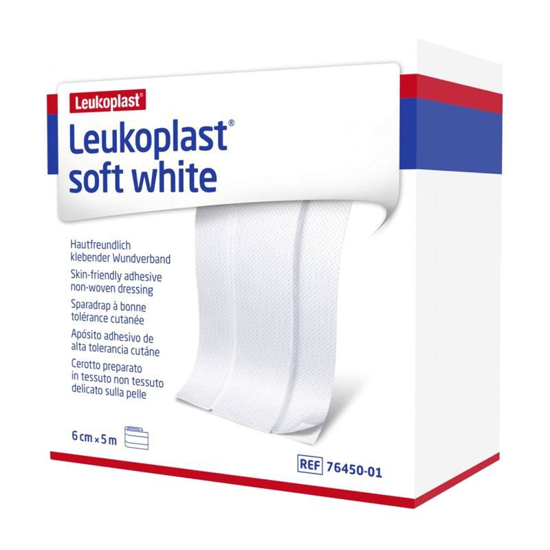 LEUKOPLAST SOFT WHITE APÒSIT ADHESIU 6cmX5m