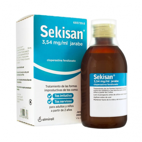 SEKISAN 3,54 MG/ML XAROP 200 ML