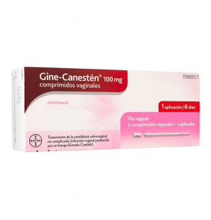 GINE-CANESTEN 100 MG 6 COMPRIMITS VAGINALS