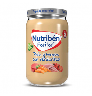 NUTRIBEN POLLO TERNERA VERDURITAS 235 GR