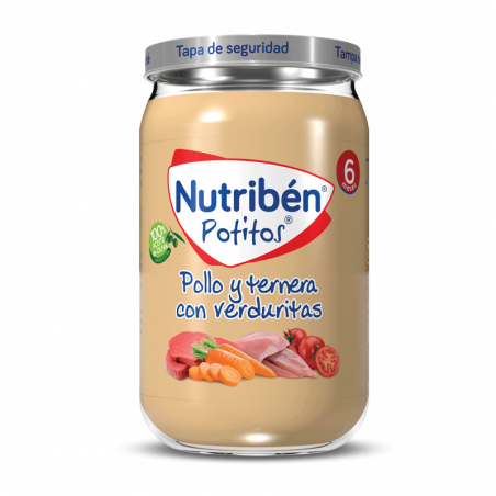 NUTRIBEN POLLO TERNERA VERDURITAS 235 GR