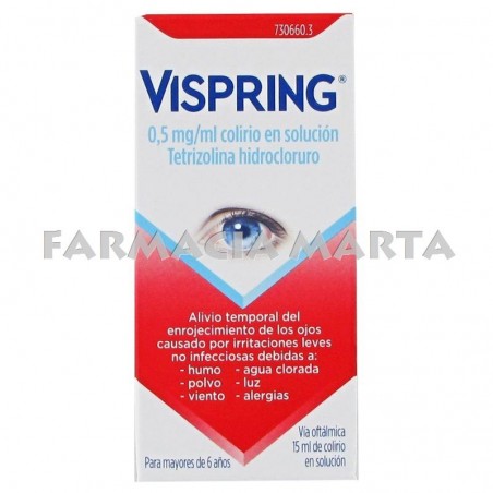 VISPRING 0.5 mg/ml COL·LIRI EN SOLUCIÓ 15 ML