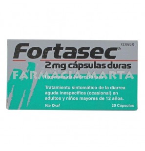 FORTASEC 2 MG 20 CÀPSULES DURES