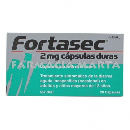 FORTASEC 2 MG 20 CÀPSULES DURES