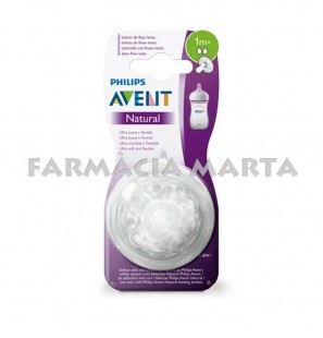 AVENT TETINA NATURAL 1M+ 2 UNITATS