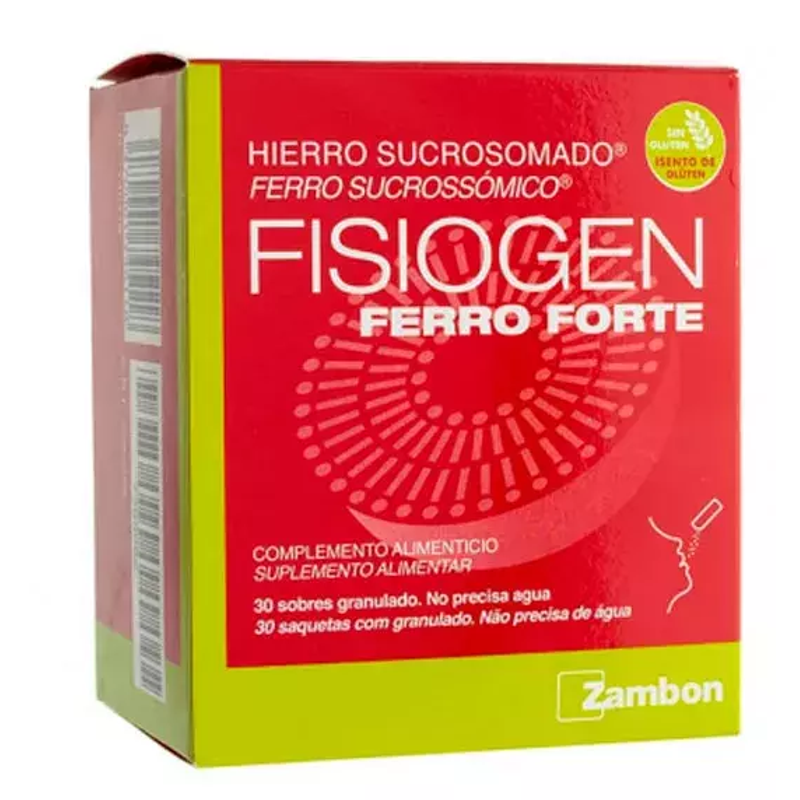 FISIOGEN FERRO FORTE 30 MG 30 SOBRES