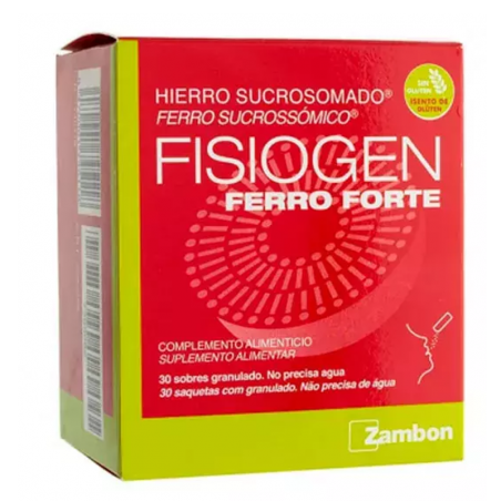 FISIOGEN FERRO FORTE 30 MG 30 SOBRES