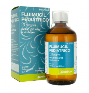 FLUIMUCIL PEDIÁTRICO 20 MG/ML SOLUCIÓ ORAL 200 ML