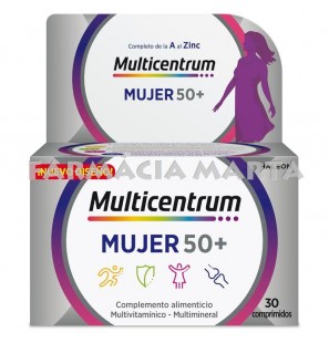 MULTICENTRUM MUJER 50+ 30 COMPRIMITS