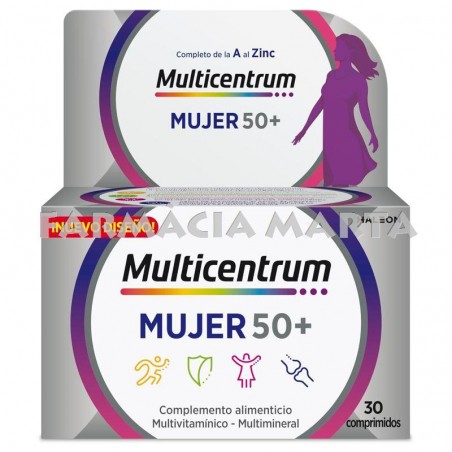 MULTICENTRUM MUJER 50+ 30 COMPRIMITS