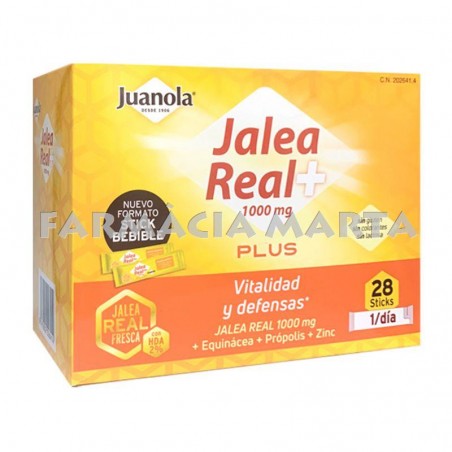 JUANOLA JALEA REAL PLUS 28 SOBRES 10 ML