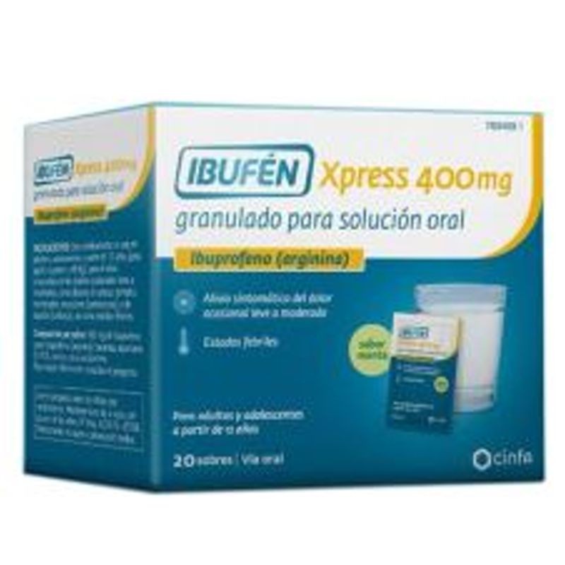 IBUFÉN XPRESS 400 MG GRANULAT SOLUCIÓ ORAL 20 SOBRES