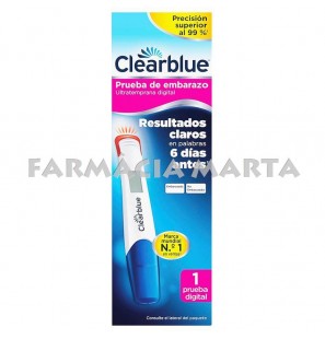 CLEARBLUE ULTRATEMPRANA TEST EMBARÀS DIGITAL 1 UNITAT