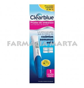 CLEARBLUE INDICADOR SETMANES TEST EMBARÀS DIGITAL 1 UNITAT