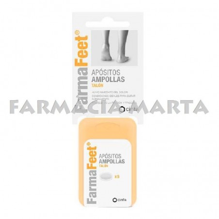 FARMAFEET APÓSITOS AMPOLLAS TALÓN 5 UNITATS