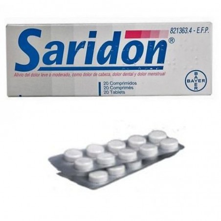 SARIDON 250 MG/150MG/50MG 20 COMPRIMITS