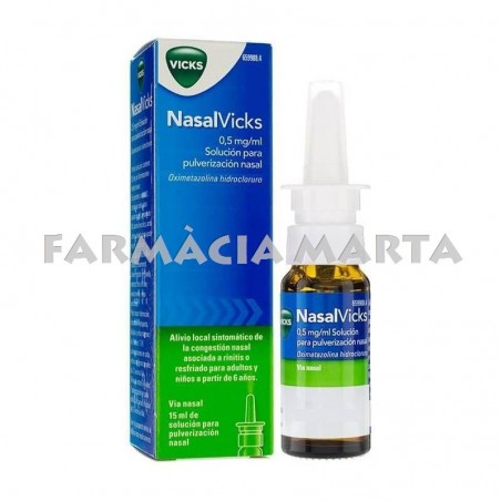 NASALVICKS 0.5 MG/ML NEBULIZADOR NASAL 15 ML