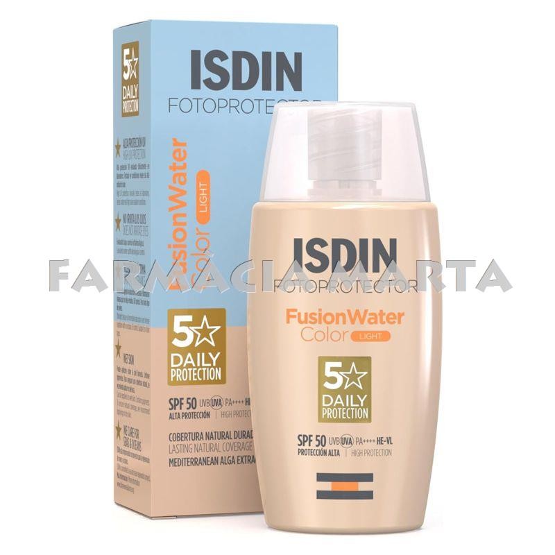 FOTOPROTECTOR ISDIN FUSION WATER COLOR LIGHT SPF50+ 50 ML