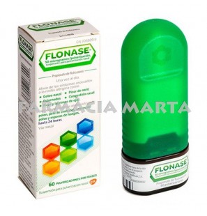 FLONASE 50 MCG/NEBULITZADOR NASAL 60 DOSIS