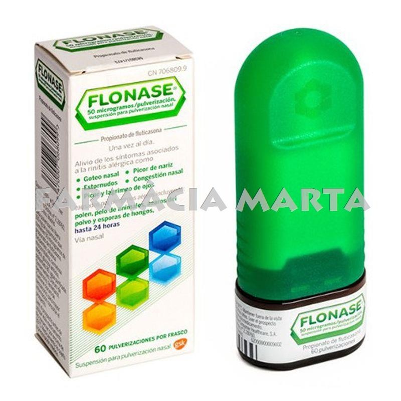 FLONASE 50 MCG/NEBULITZADOR NASAL 60 DOSIS