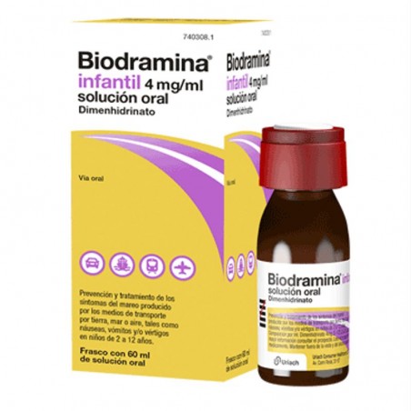 BIODRAMINA INFANTIL 4 MG/ML SOLUCIÓN 60 ML