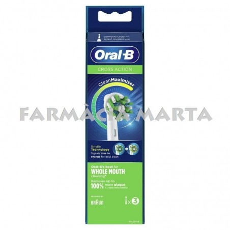 ORAL B PRO CROSS ACTION RECANVI 3 UNITATS