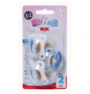 NUK CHUPETE BABY R&B 6-18 MESOS 3 UNITATS