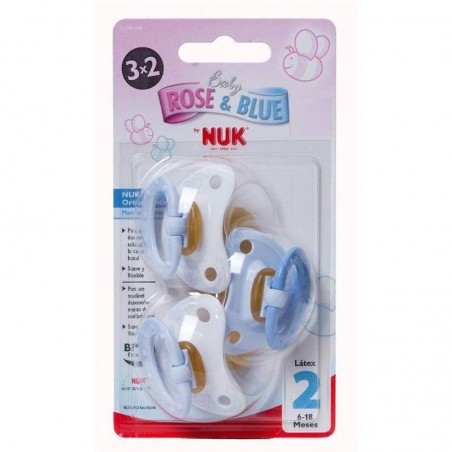 NUK CHUPETE BABY R&B 6-18 MESOS 3 UNITATS