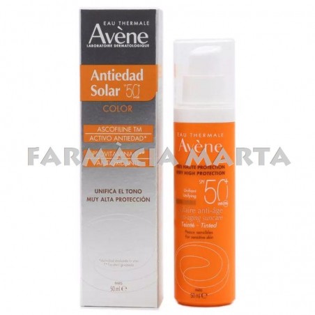 AVENE SOLAR ANTIEDAD COLOR SPF50+ CREMA 50 ML