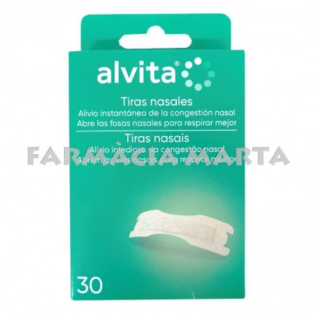 ALVITA TIRAS NASALES 30 UNITATS