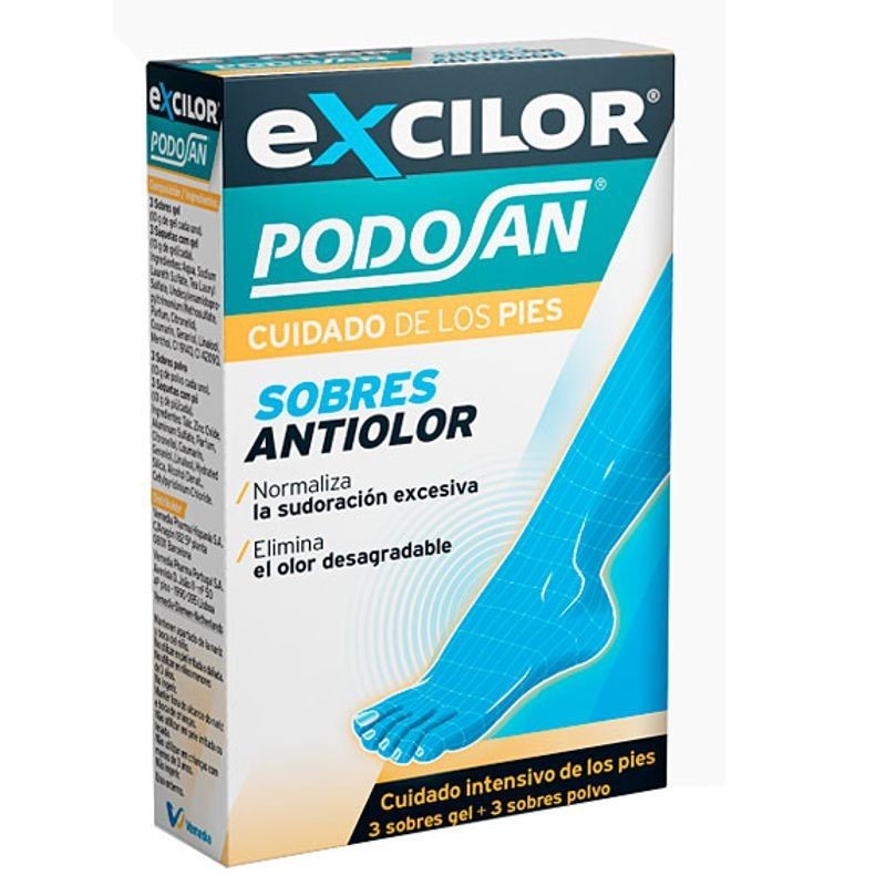 PODOSAN EXCILOR 3 SOBRES GEL + 3 SOBRES POLS