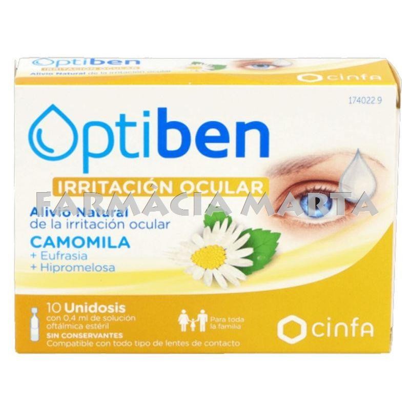 OPTIBEN IRRITACIÓN OCULAR 10 UNIDOSIS 0.4 ML