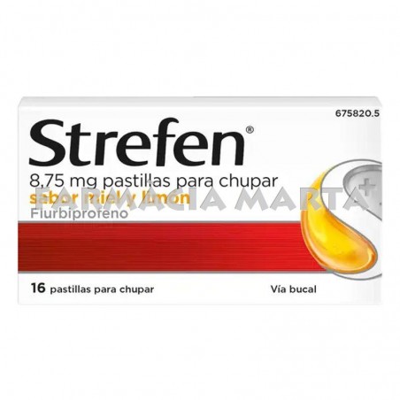 STREFEN MIEL LIMÓN 8,75 MG 16 PASTILLES