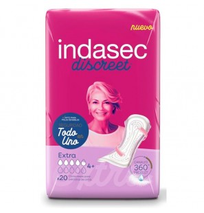 INDASEC DISCREET EXTRA 20 COMPRESES