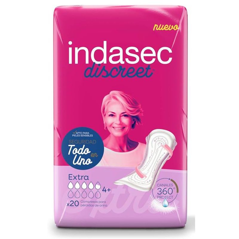 INDASEC DISCREET EXTRA 20 COMPRESES