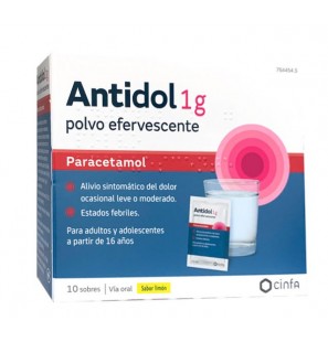 ANTIDOL 1 GR POLVOS EFERVESCENTS 10 SOBRES