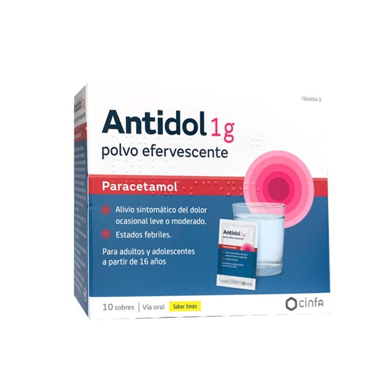 ANTIDOL 1 GR POLVOS EFERVESCENTS 10 SOBRES