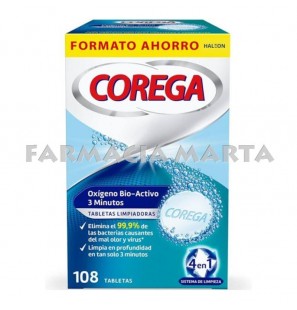 COREGA OXÍGENO BIO-ACTIVO 3 MINUTS 108 PASTILLES OFERTA