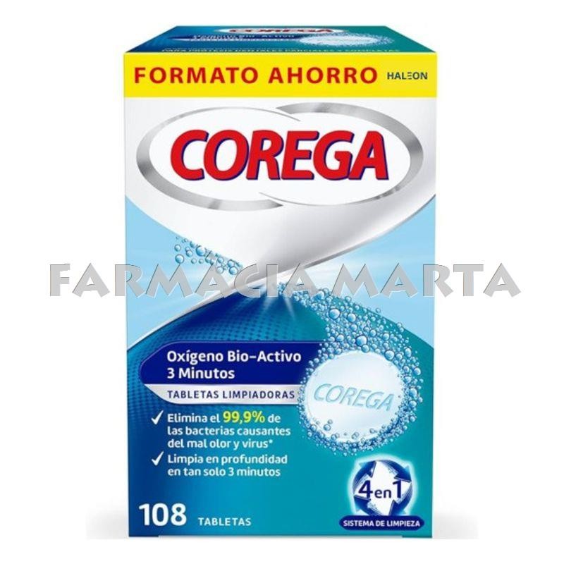 COREGA OXÍGENO BIO-ACTIVO 3 MINUTS 108 PASTILLES OFERTA