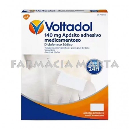 VOLTADOL 140 MG AMB MEDICAMENT 10 APÒSITS