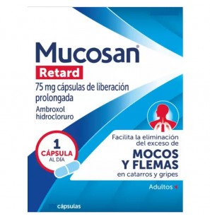 MUCOSAN RETARD 75 MG 10 CAPSULES