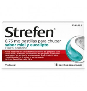 STREFEN MIEL EUCALIPTO 8,75 MG 16 PASTILLES