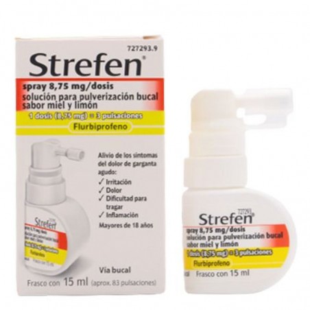 STREFEN MIEL Y LIMON 8.75 MG/DOSIS SPRAI BUCAL 15 ML