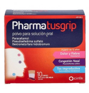 PHARMATUSGRIP 500/30/15 MG 10 SOBRES