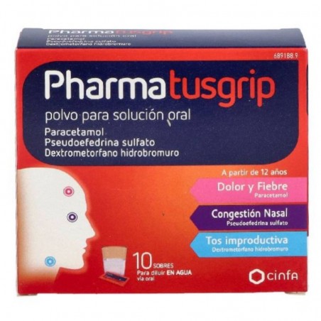 PHARMATUSGRIP 500/30/15 MG 10 SOBRES